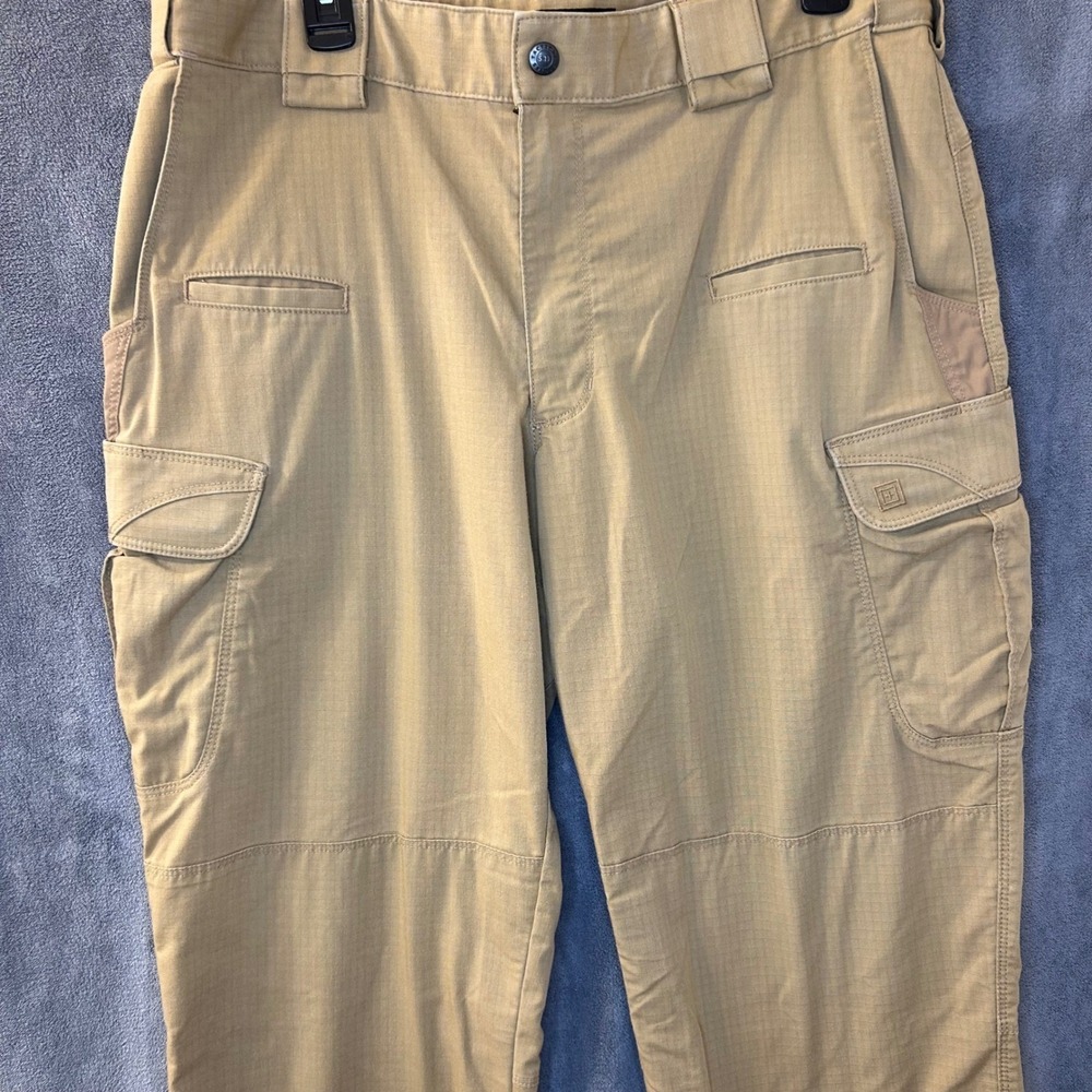 5.11 Tactical Stryke Cargo Pants Mens 36x34 Khaki Tan Ripstop Work Trousers